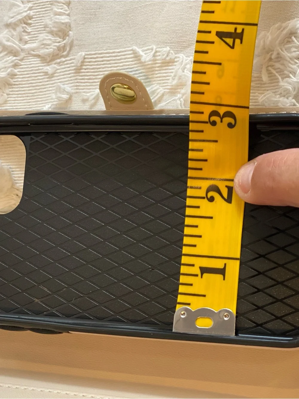 iPhone 11. Black Phone Case Wallet with Gold Hardware